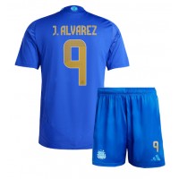 Camisa de time de futebol Argentina Julian Alvarez #9 Replicas 2º Equipamento Infantil Copa America 2024 Manga Curta (+ Calças curtas)